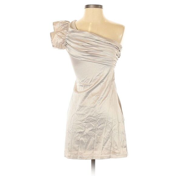 Keepsake the Label One Shoulder Satin Dress Size 2 All I Know Mini NEW - Picture 1 of 8
